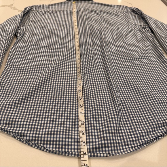Brooks Brothers Mens Original Polo Shirt Size M Blue Check Button Down Career - Picture 12 of 12